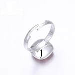 Free Size Platinum Plated Ring With Colorful Swarovski Crystal - RINGS