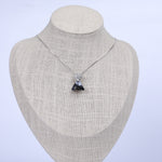 The Unique Triangle Swarovski Crystals Platinum Plated Necklace