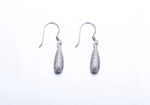 Sterling silver little drop earring -Glintzia Jewelry