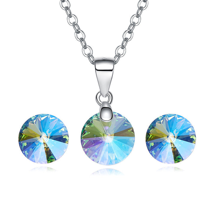The amethyst rounded crystal set -Glintzia Jewelry