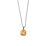 The Square Yellow / Purple Swarovski crystal necklace - YELLOW - NECKLACES