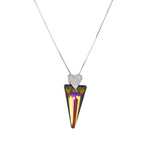 The Princess Swarovski Crystals Triangle Unique Necklace - VITRAIL - NECKLACES