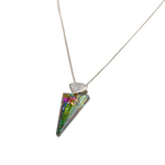 The Princess Swarovski Crystals Triangle Unique Necklace - NECKLACES