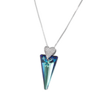 The Princess Swarovski Crystals Triangle Unique Necklace - NECKLACES