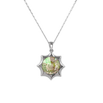 The Endless Sun Star Swarovski crystal platinum plated necklace - NECKLACES