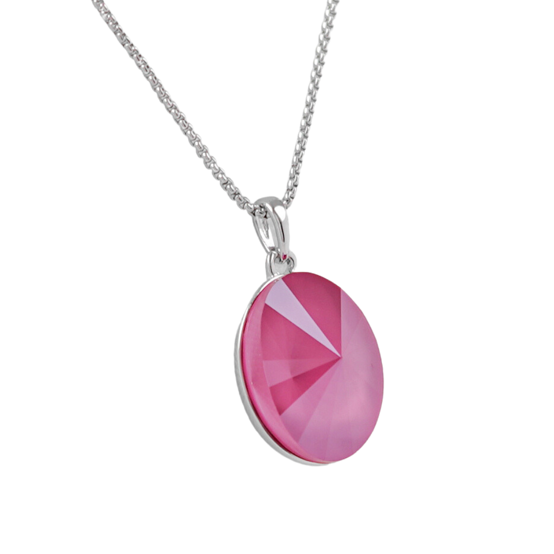 The Swarovski crystal like a stone oval platinum plated necklace - NECKLACES