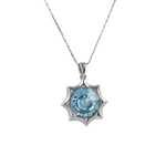 The Endless Sun Star Swarovski crystal platinum plated necklace - NECKLACES