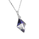 the-only-special-edition-swarovski-crystal-dimond-shape-platinum-plates-necklace -Glintzia Jewelry