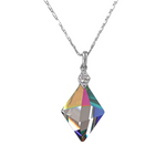 the-only-special-edition-swarovski-crystal-dimond-shape-platinum-plates-necklace -Glintzia Jewelry