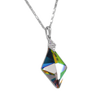 the-only-special-edition-swarovski-crystal-dimond-shape-platinum-plates-necklace -Glintzia Jewelry