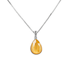 The Swarovski Crystal Like Stone Platinum plated Necklace - YELLOW - NECKLACES