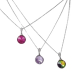 The Dropped fancy Swarovski crystal platinum plated necklace - NECKLACES