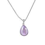 The Swarovski Crystal Like Stone Platinum plated Necklace - PURPLE - NECKLACES