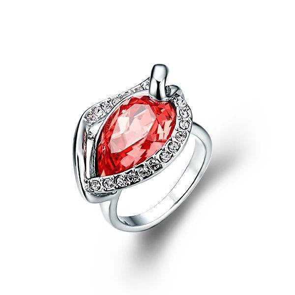 The PADPARADSCHA crystal ring -Glintzia Jewelry