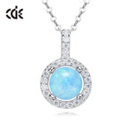 S925sterling silver synthetic gemstone exquisite -Glintzia Jewelry