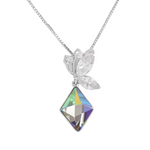 The Unique Swarovski Crystal with AAA Zirconia butterfly - SAPPHIRE - NECKLACES