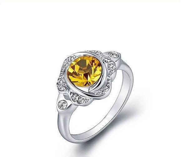 The majestuous citrine ring -Glintzia Jewelry