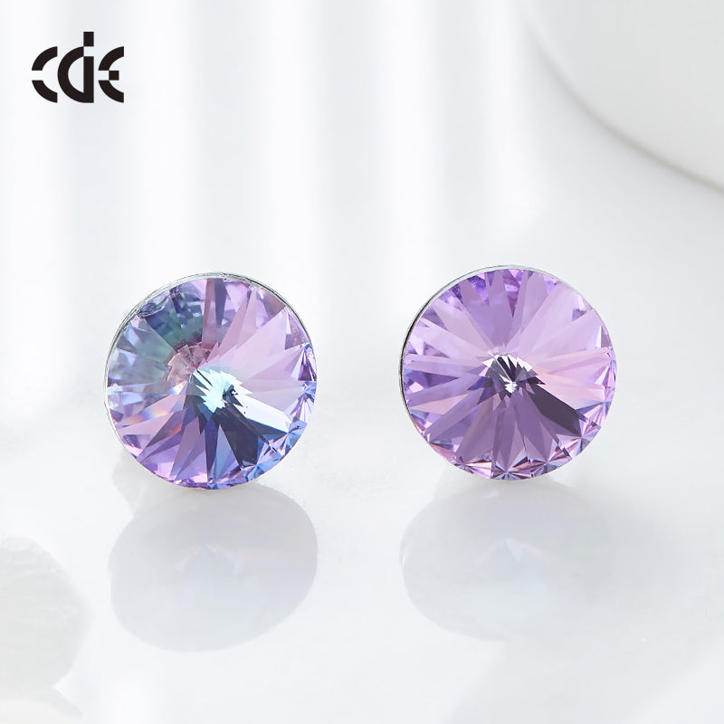 The amethyst rounded crystal set -Glintzia Jewelry