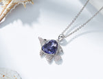 The fantasy amethyst fish necklace -Glintzia Jewelry