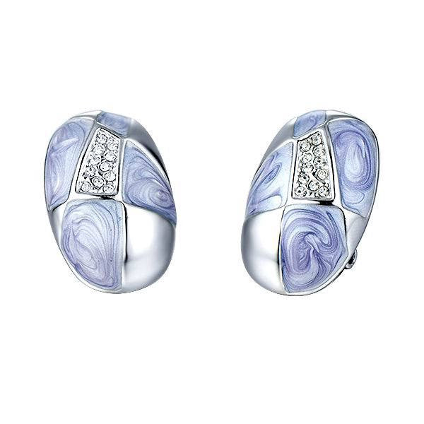 The elegant rock shape with zirconia earring -Glintzia Jewelry