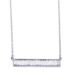 The straight cubic zirconia necklace -Glintzia Jewelry