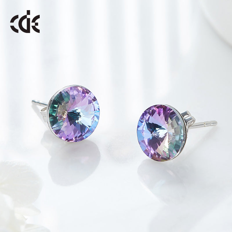 The amethyst rounded crystal set -Glintzia Jewelry