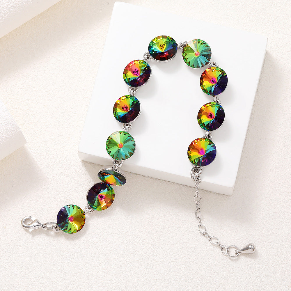 Fancy Swarovski Crystal Multicolor Bracelet - BRACELETS