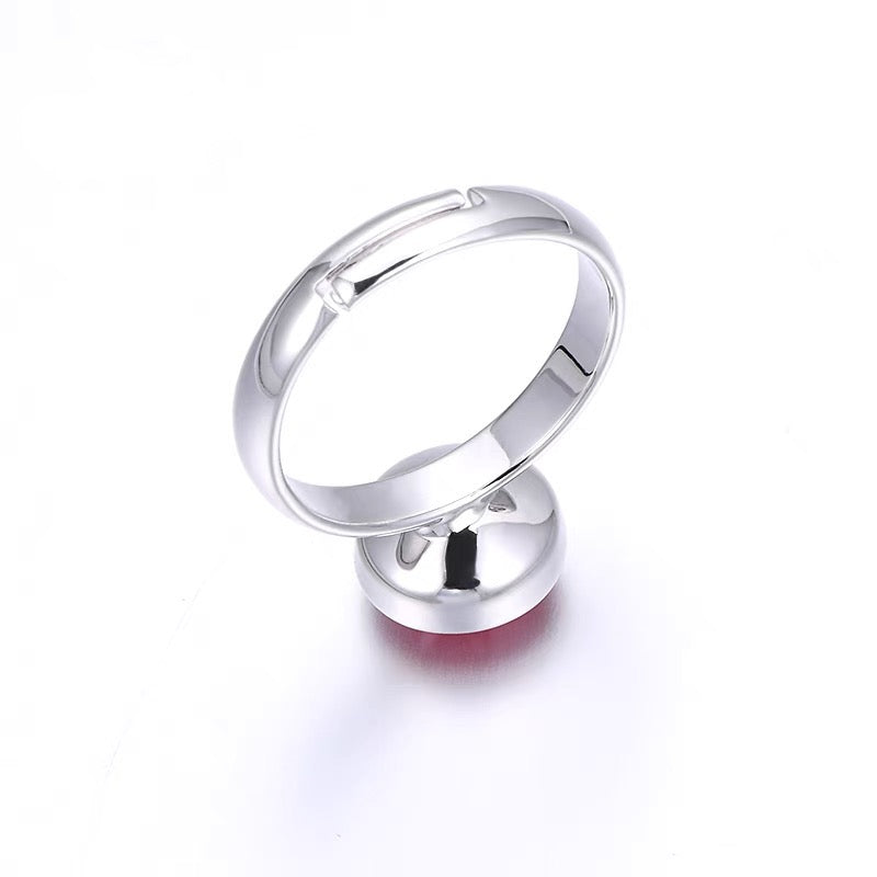 Summer Colors Free Size Plated Platinum Ring - RINGS
