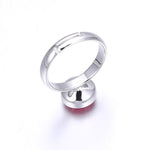 Summer Colors Free Size Plated Platinum Ring - RINGS
