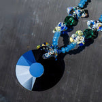 The fancy queen colorfully Swarovski Crystals necklace - NECKLACES