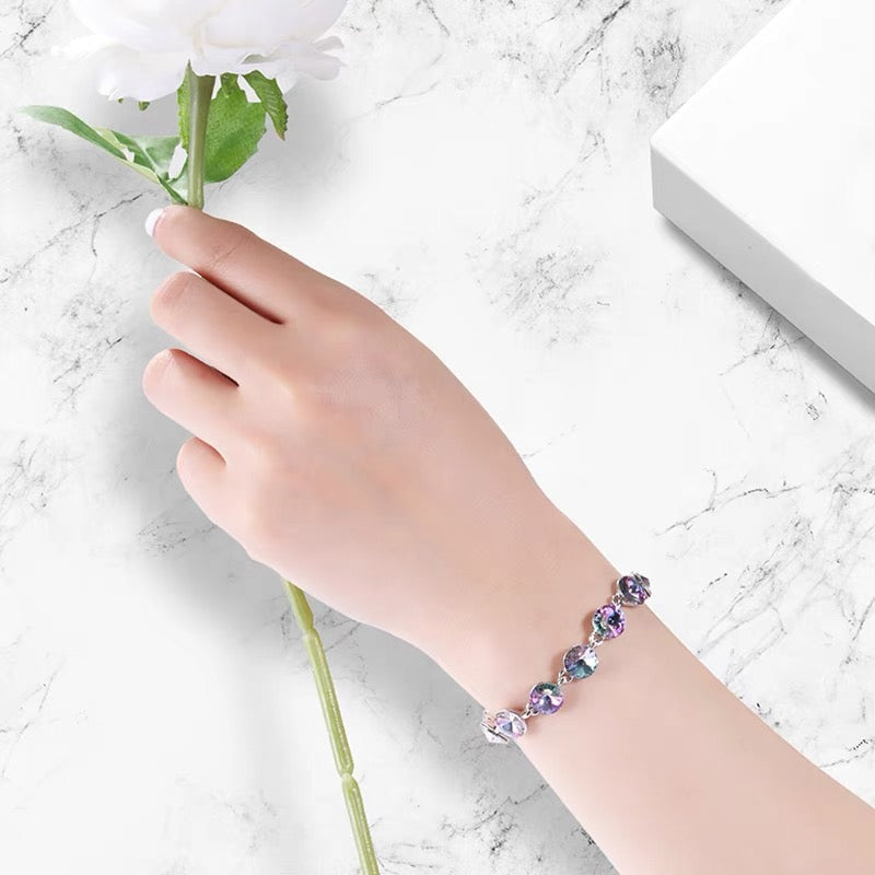 Fancy Swarovski Crystal Multicolor Bracelet - BRACELETS